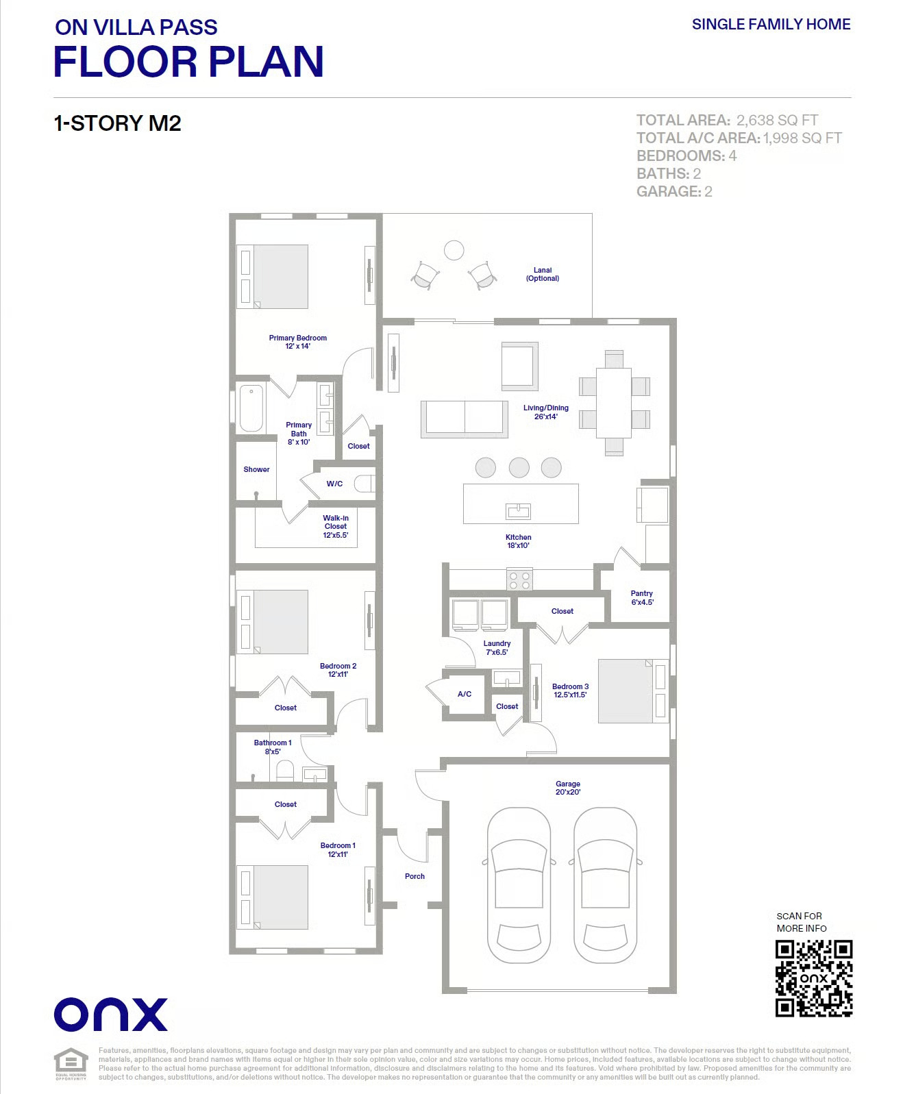 Onx Model 1R Villa Pass Floorplan